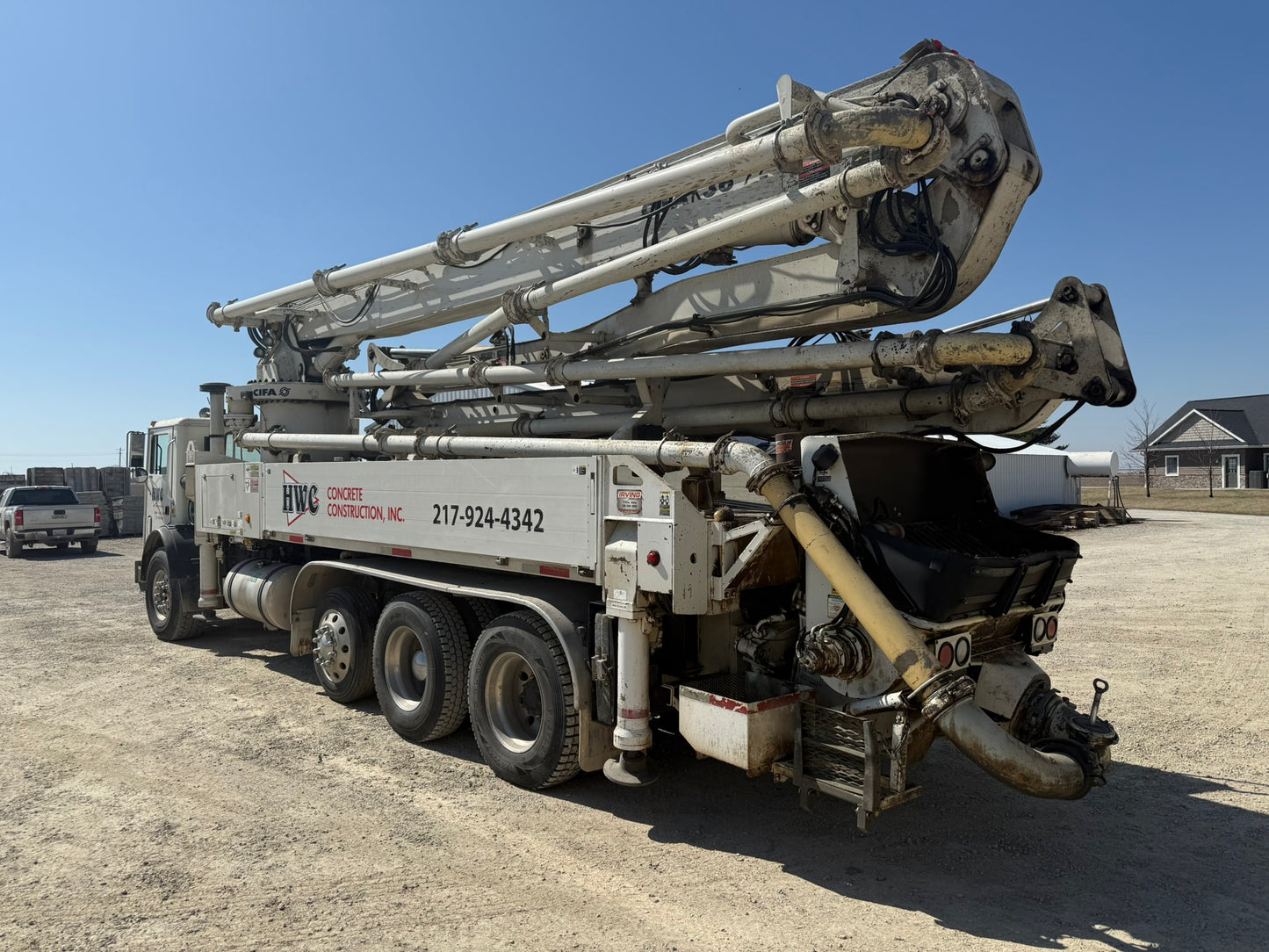 2012 CIFA 36m on 2006 Mack MR688S 8x4 Concrete Pump Truck