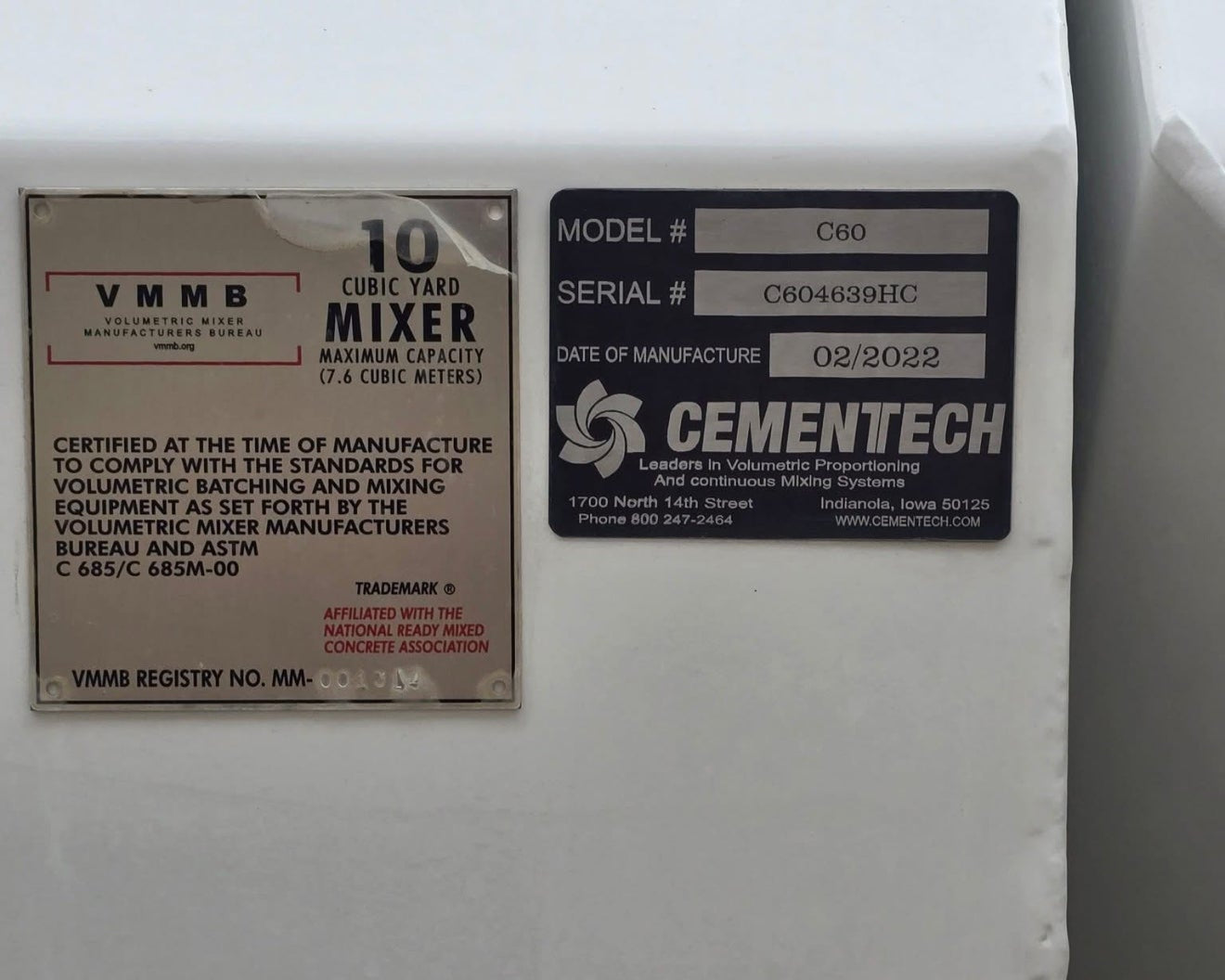 2023 Mack Granite 10x4 Cementech C60 10-Yard Mobile Volumetric Concrete Mixer