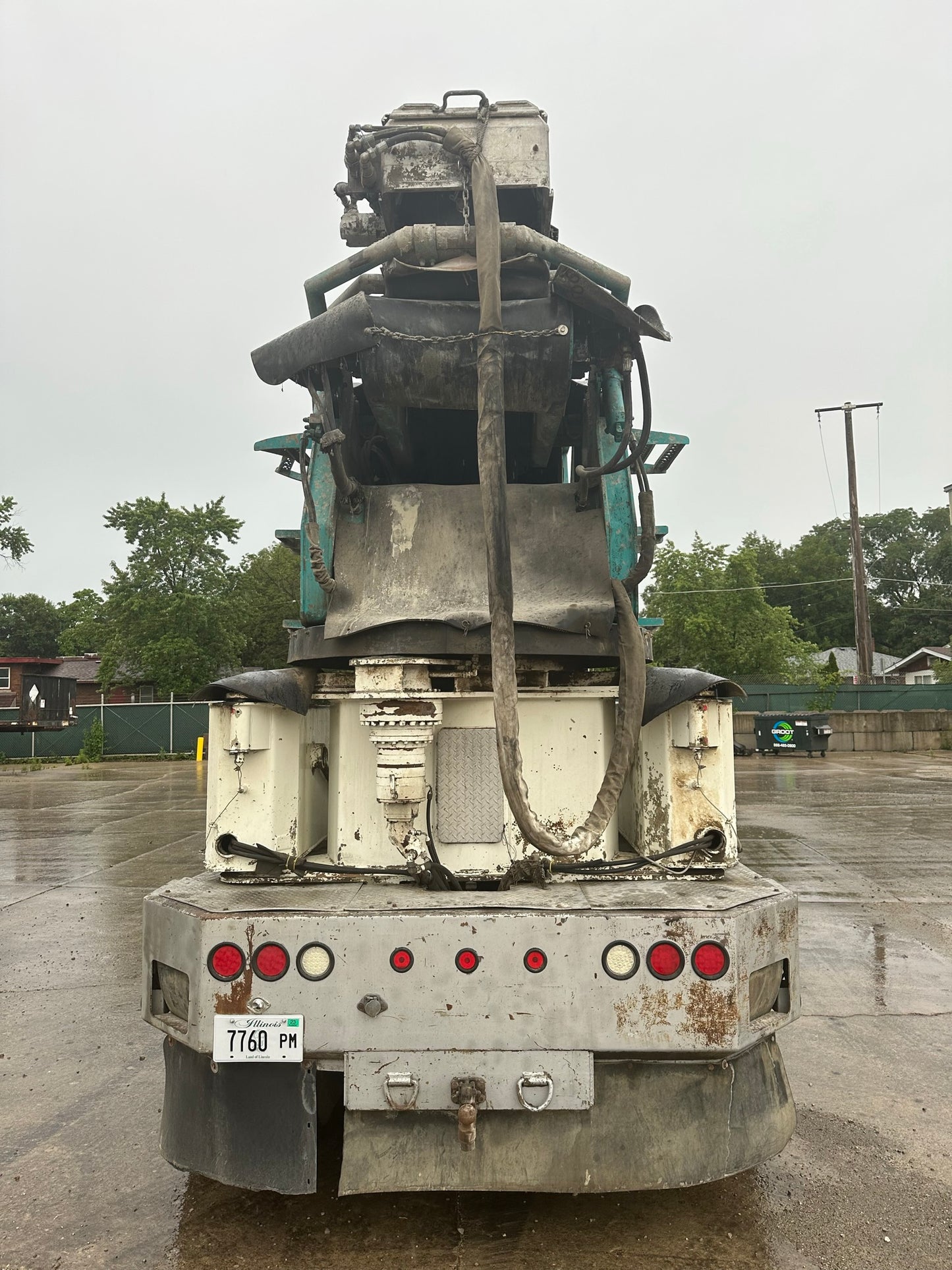 2004 Putzmeister TB-105 Telebelt Conveyor On 2003 Mack Truck