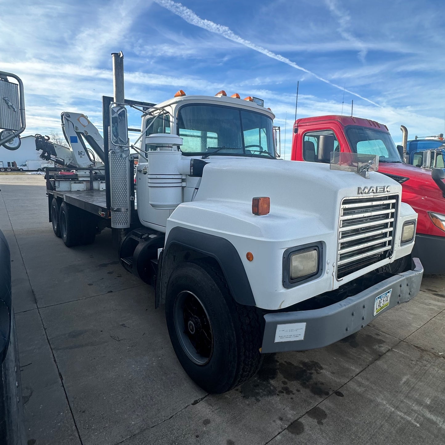 Mack boom truck