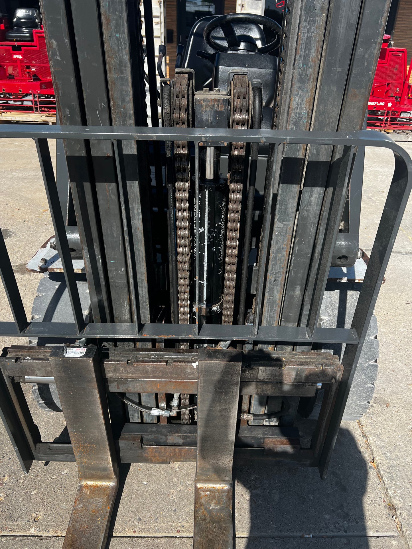 Nissan 6000lb Pneumatic Forklift with Side Shift