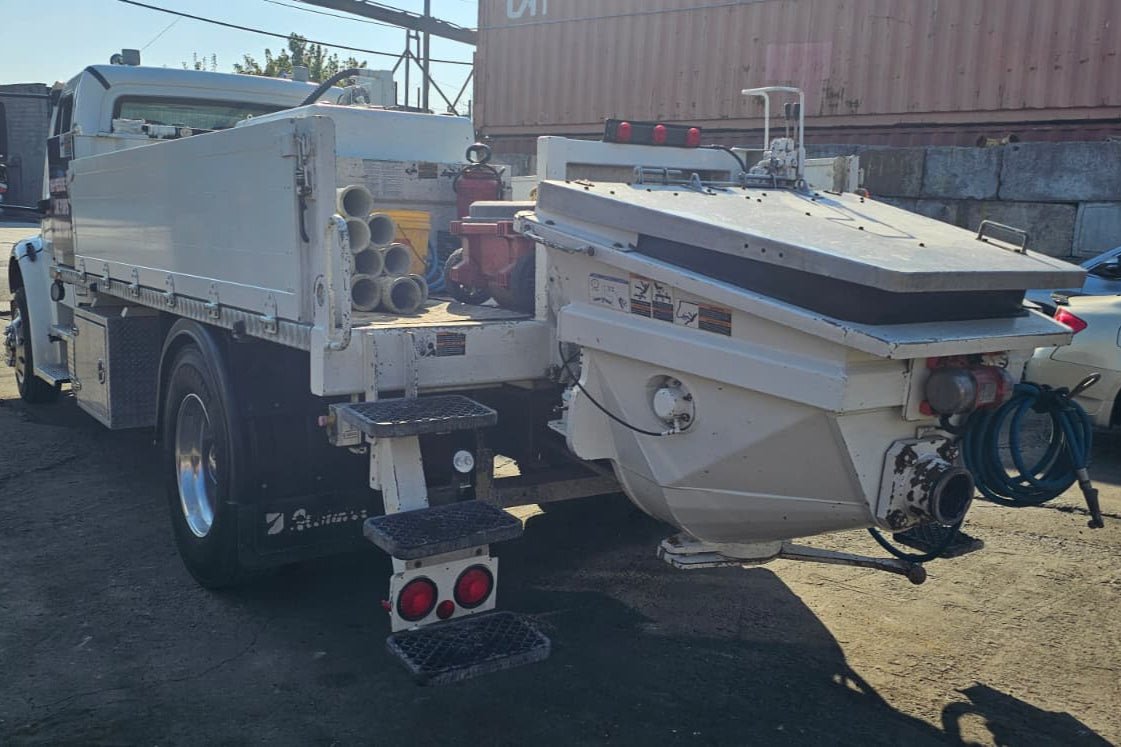 2022 Alliance JMP 60H Concrete Line Pump on 2023 Freightliner M2 Truck