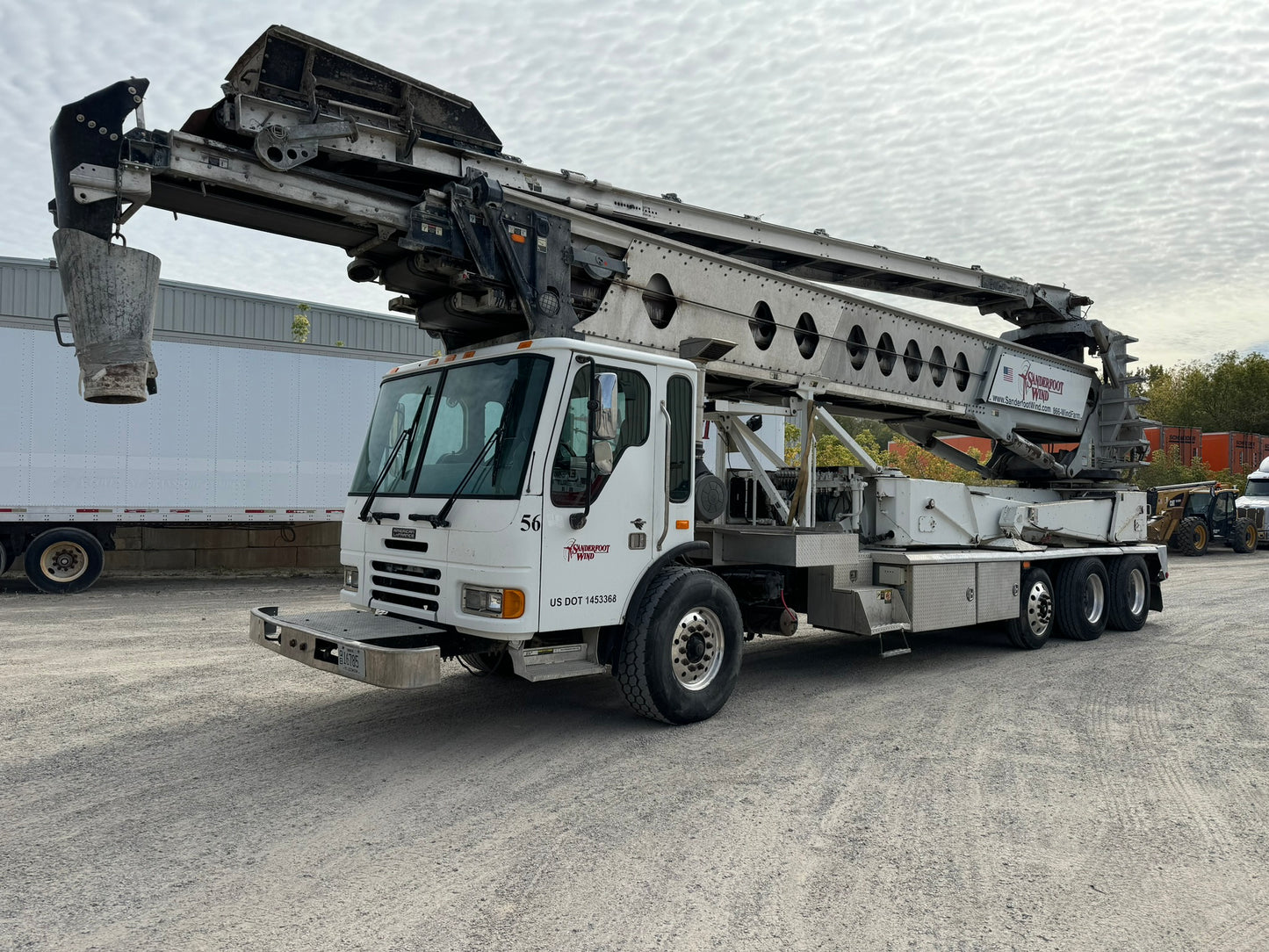2008 Putzmeister TB-110 Telebelt Conveyor On 2007 American LaFrance Condor Truck