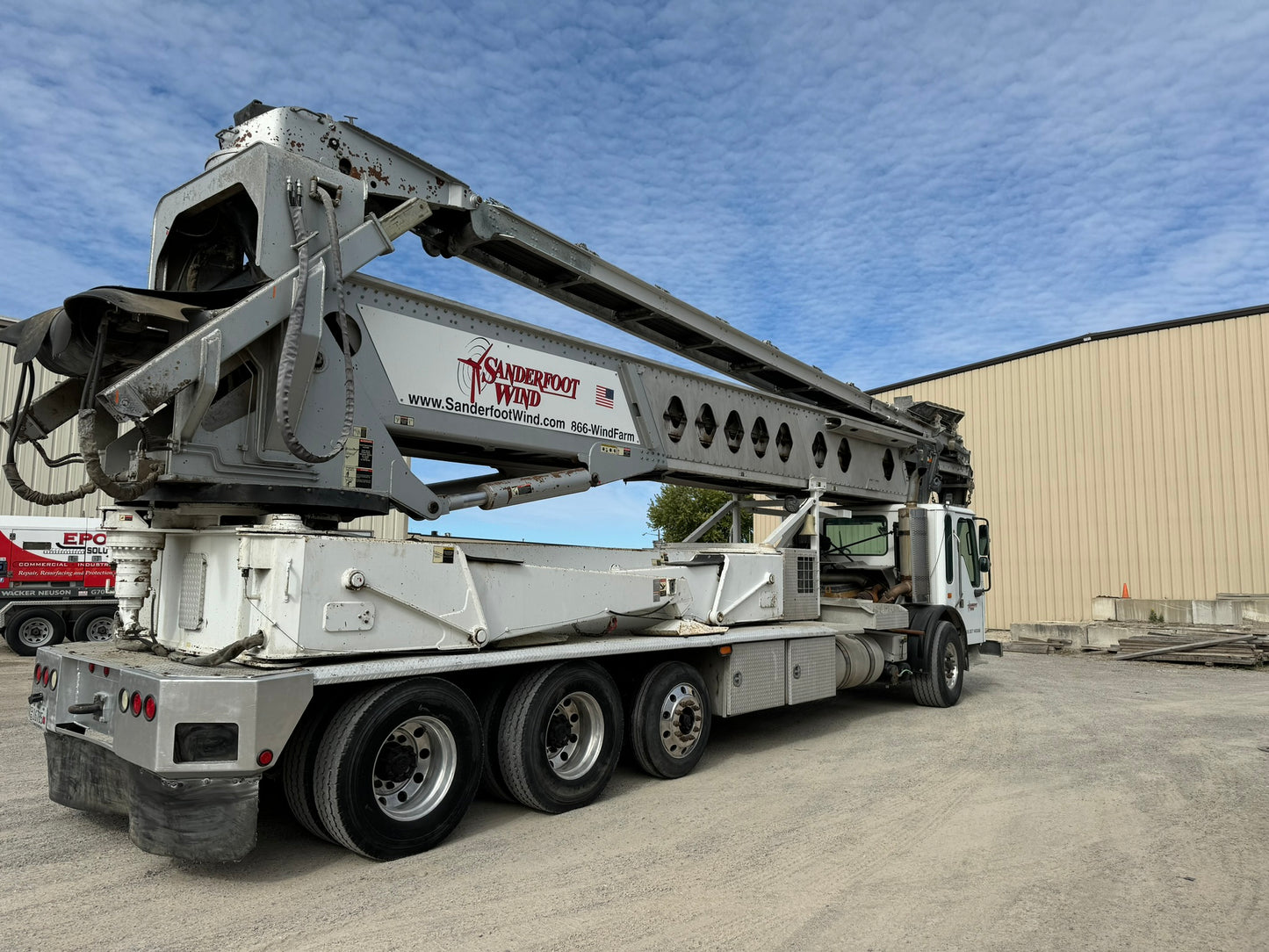 2008 Putzmeister TB-110 Telebelt Conveyor On 2007 American LaFrance Condor Truck