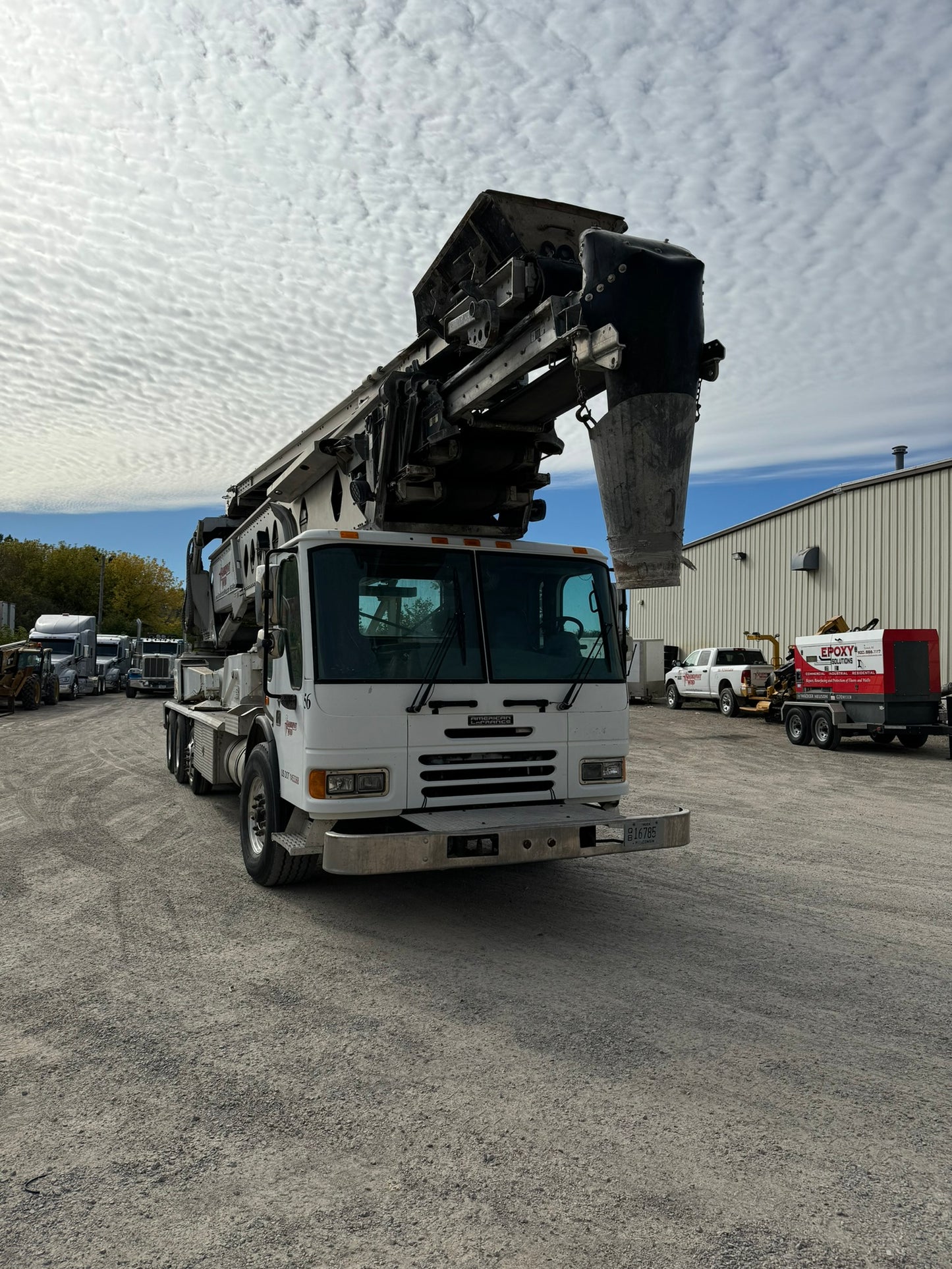 2008 Putzmeister TB-110 Telebelt Conveyor On 2007 American LaFrance Condor Truck