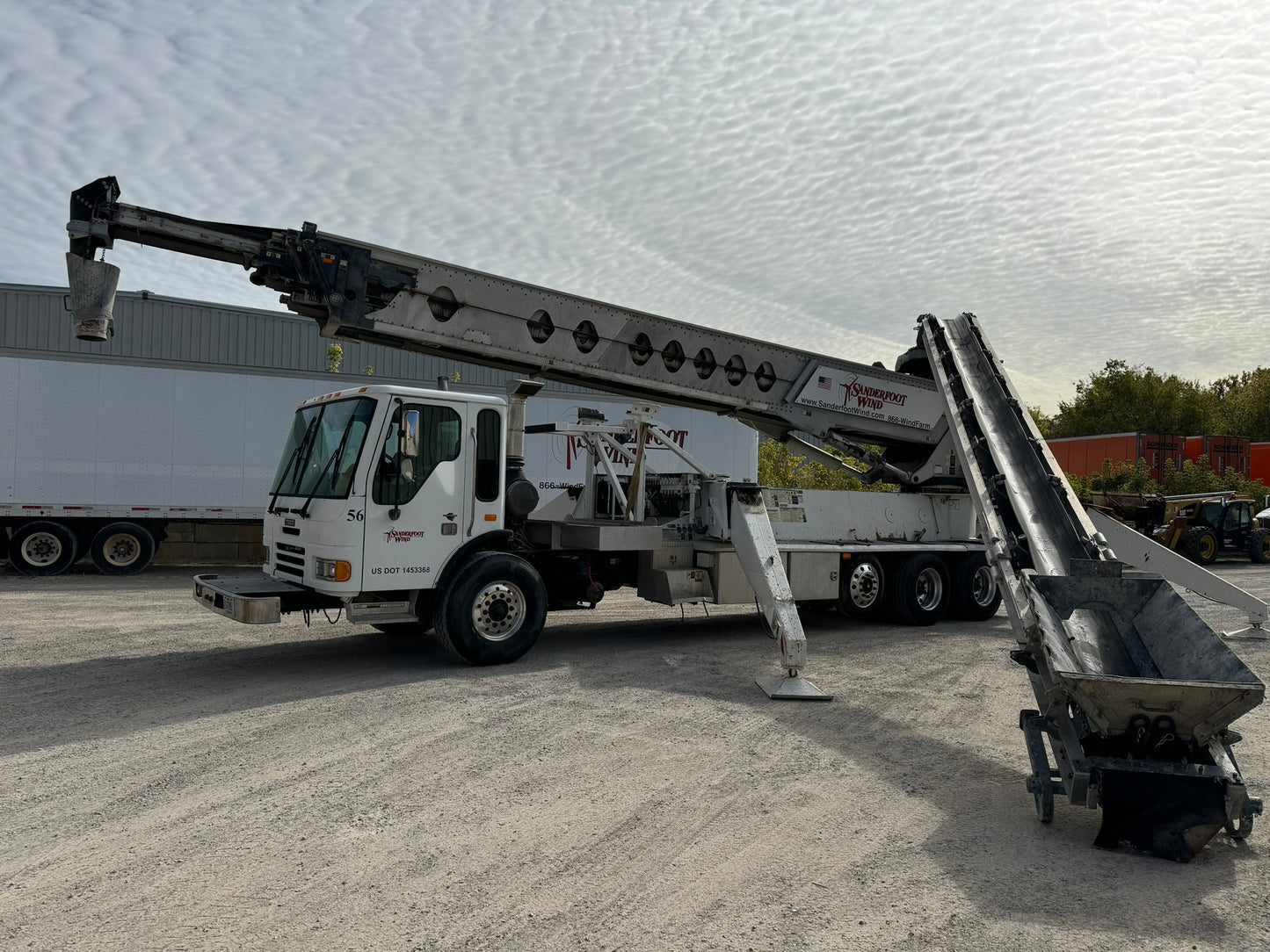 2008 Putzmeister TB-110 Telebelt Conveyor On 2007 American LaFrance Condor Truck