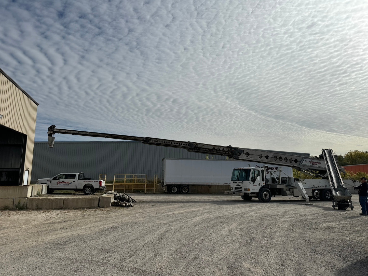 2008 Putzmeister TB-110 Telebelt Conveyor On 2007 American LaFrance Condor Truck