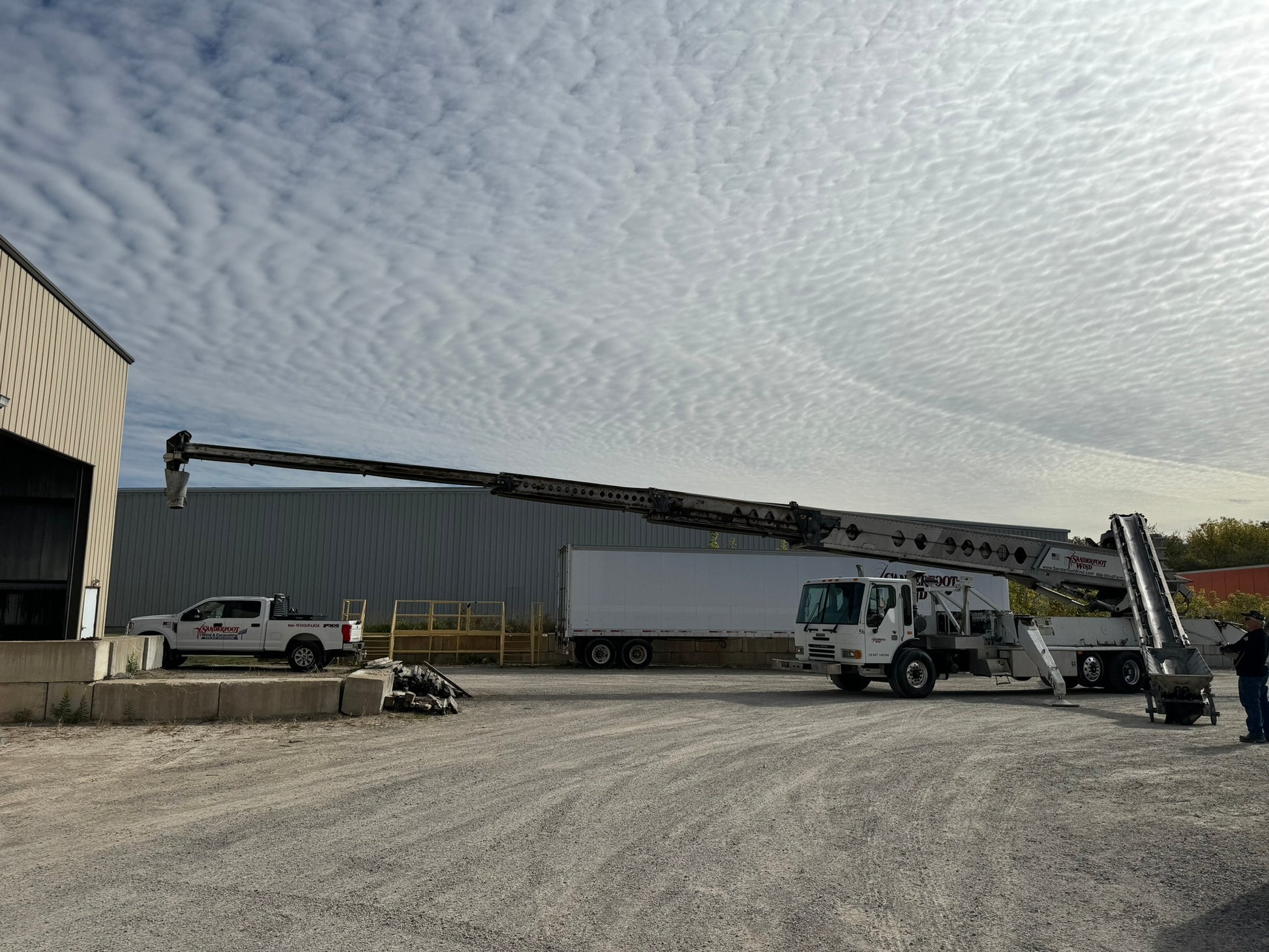 2008 Putzmeister TB-110 Telebelt Conveyor On 2007 American LaFrance Condor Truck