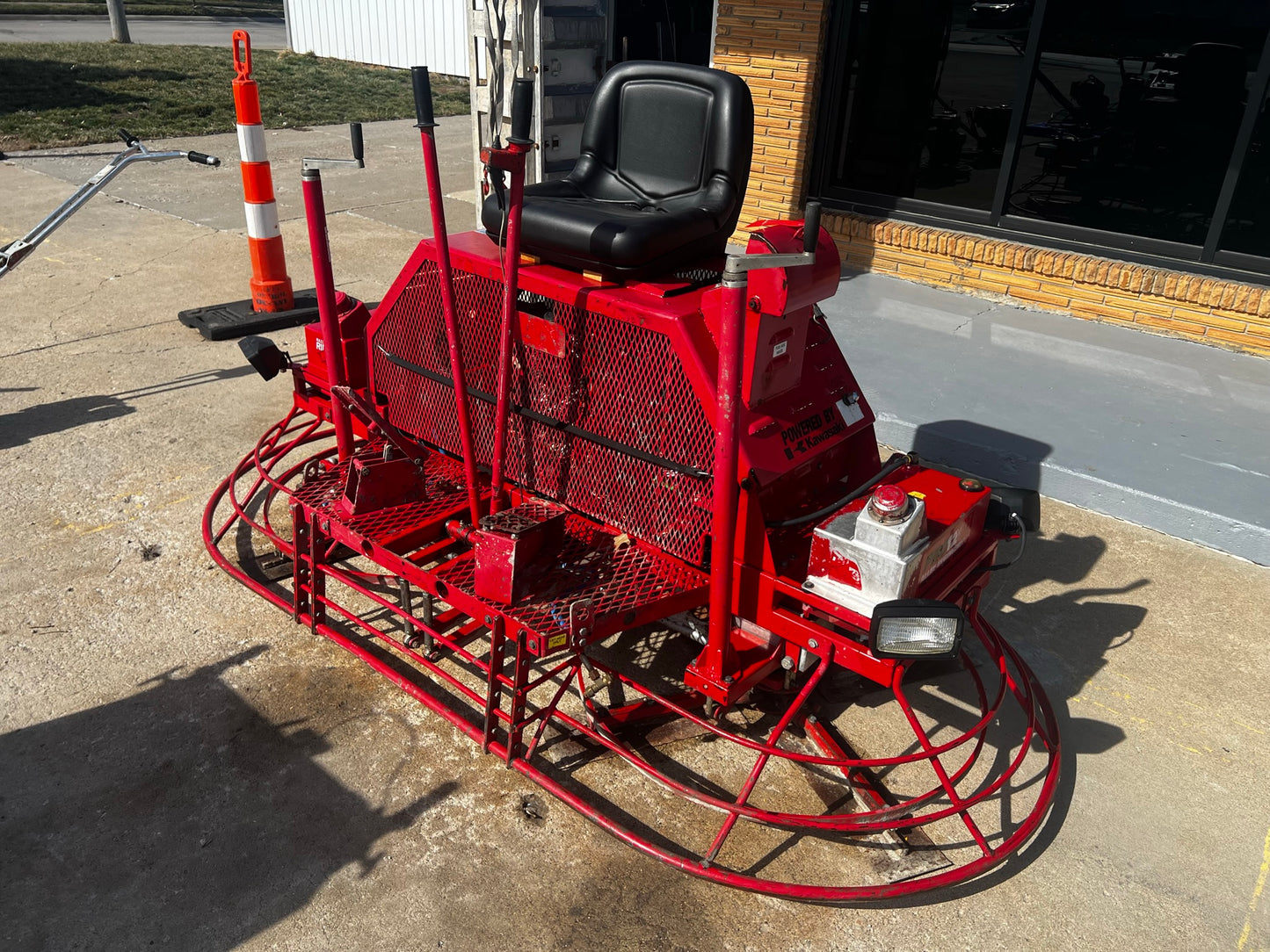 ride on concrete power trowel