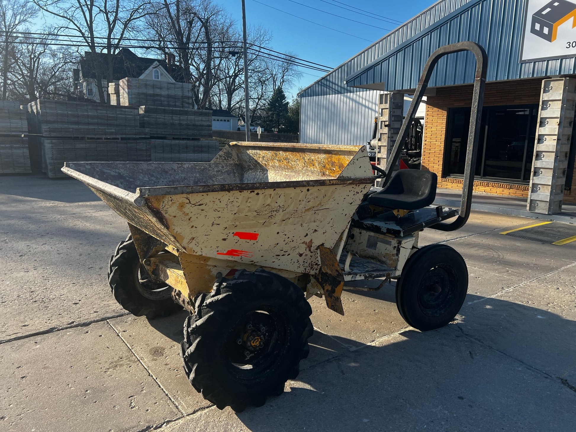 ride-on concrete buggy