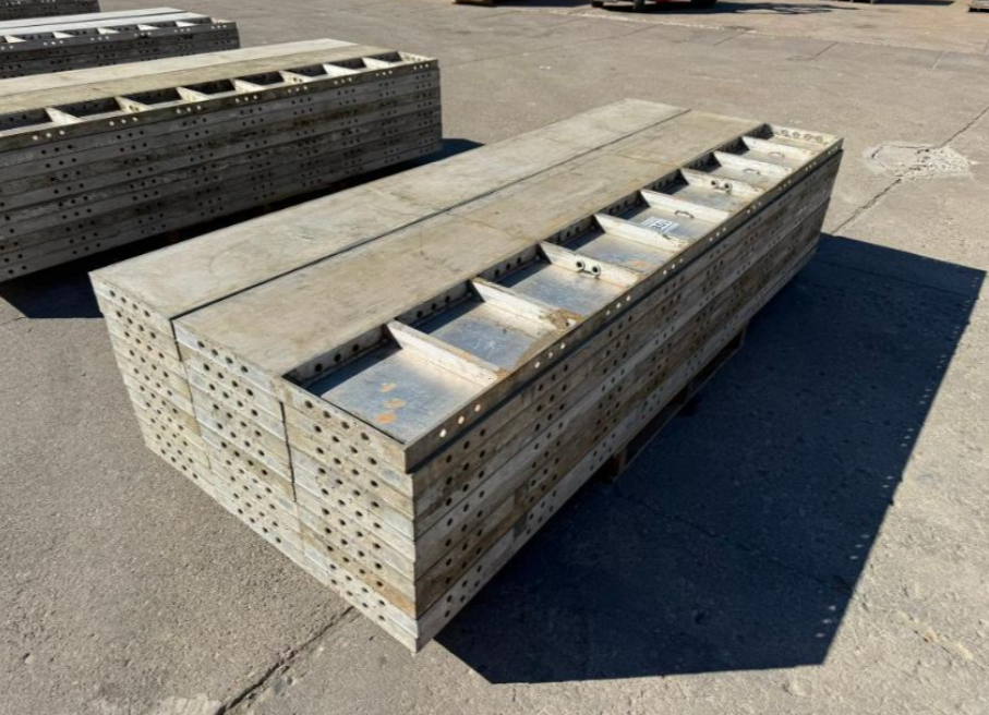 14" x 9' Smooth, Laydown Wall-Ties Aluminum Concrete Forms