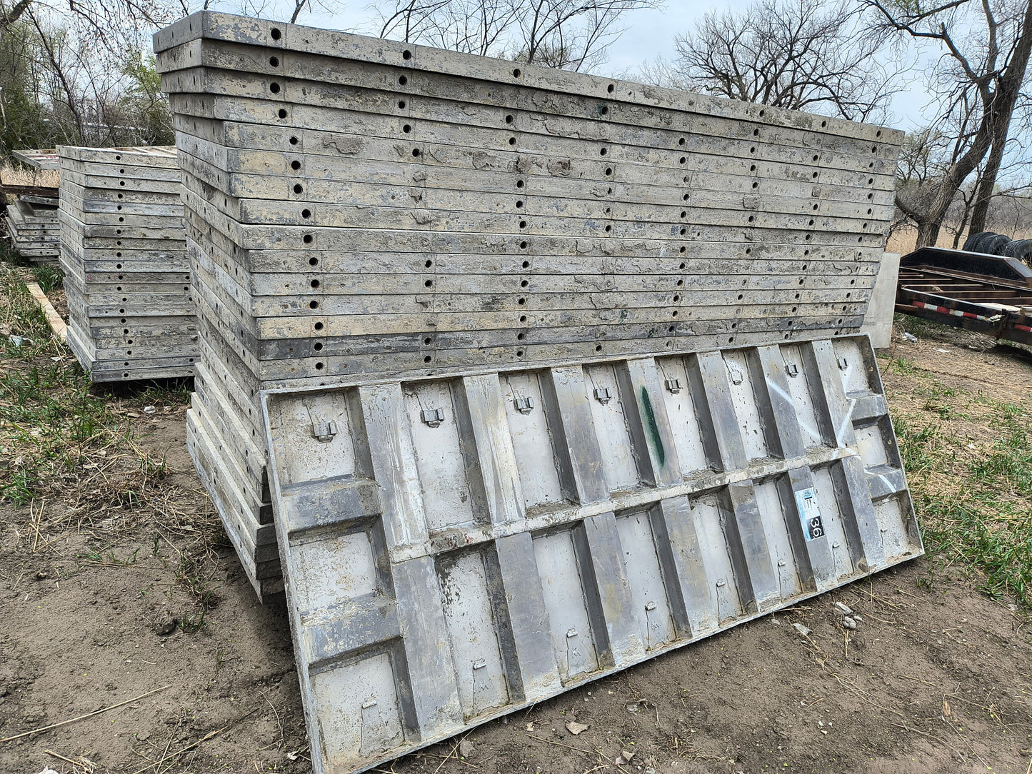36" x 8' Western Aluminum Concrete Forms