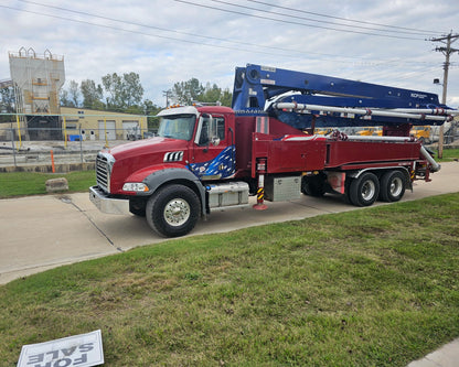 2021 KCP 38m on 2021 Mack Granite Concrete Pump Truck