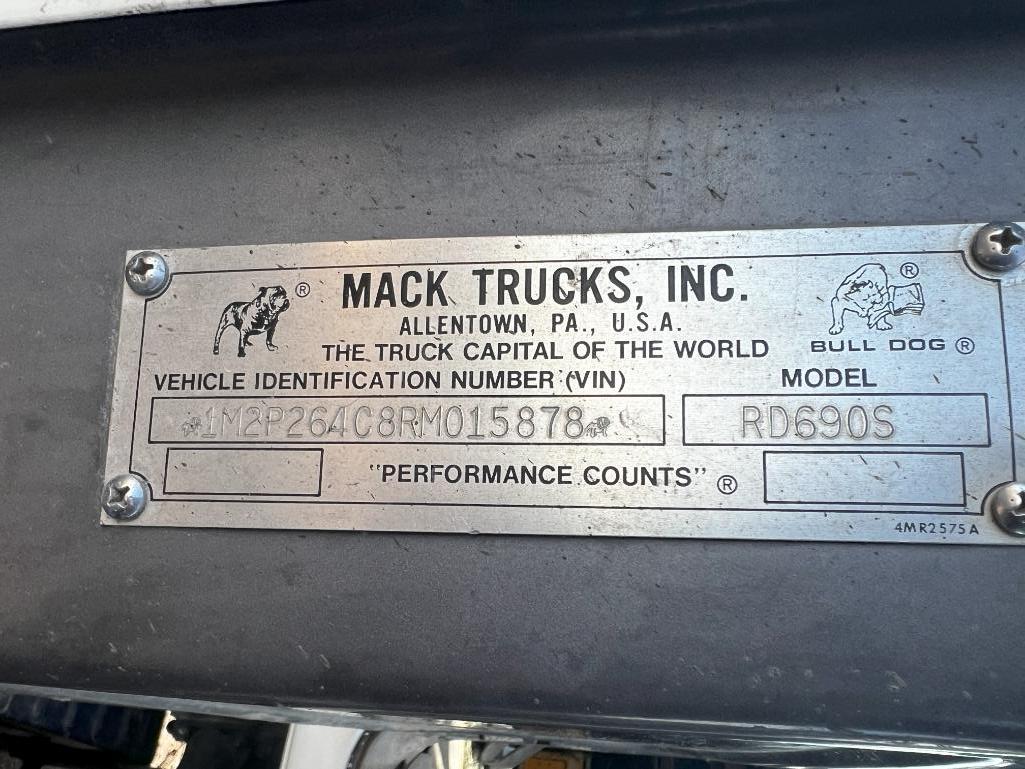 TB-80 Rotec Telebelt Mounted on 1994 Mack RD690S 6x4 Truck