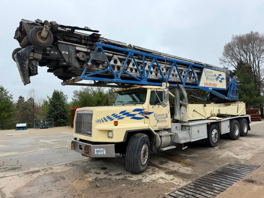 2001 Putzmeister Telebelt TB105 Mounted on 2001 HME 8x4 Truck