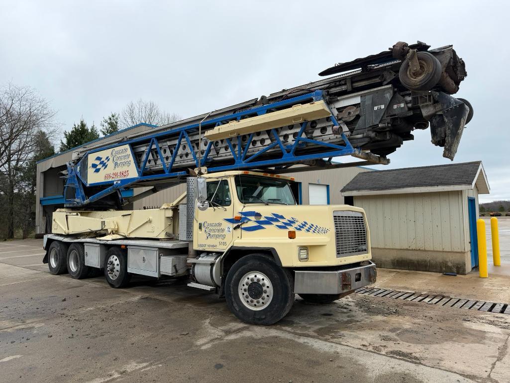 2001 Putzmeister Telebelt TB105 Mounted on 2001 HME 8x4 Truck