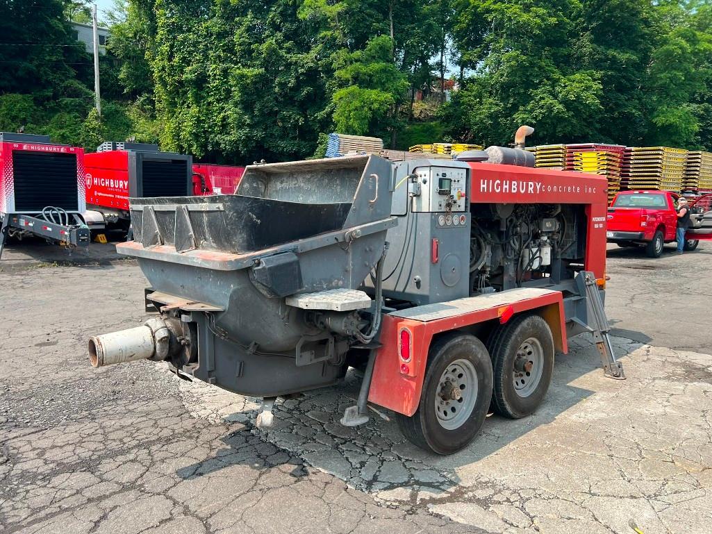 2015 Putzmeister BSA 120-D Trailer Mounted Concrete Pump