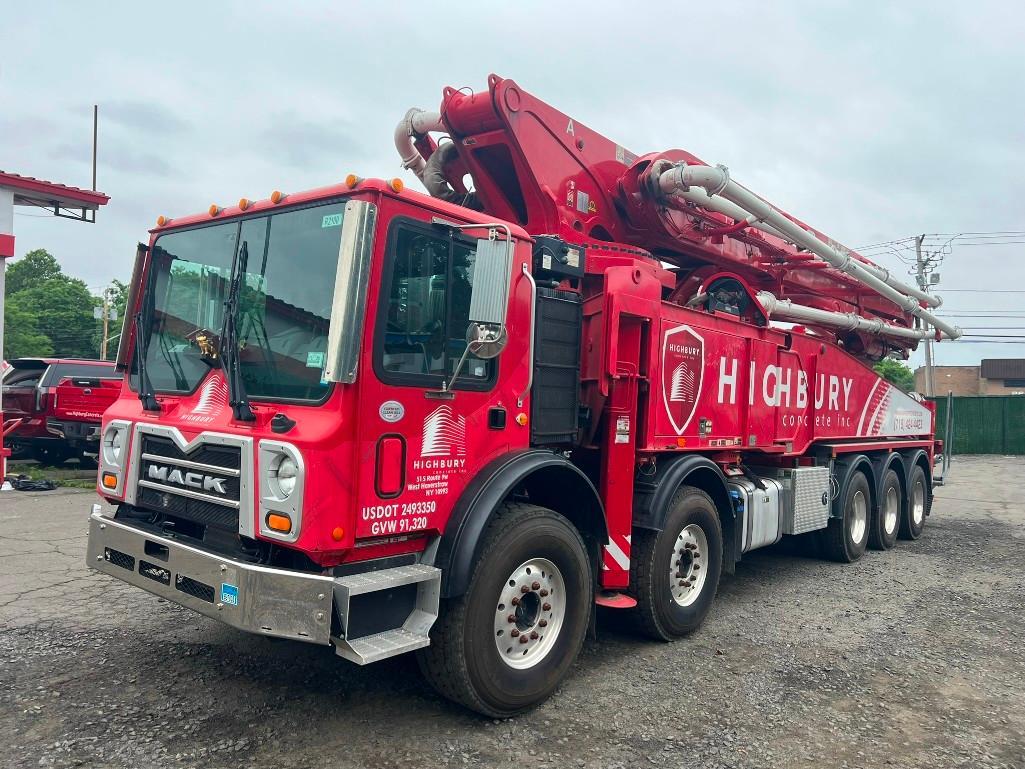2021 Putzmeister 51m on 2020 Mack Terrapro Concrete Pump Truck