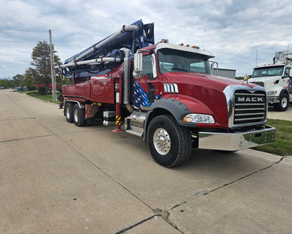 2021 KCP 38m on 2021 Mack Granite Concrete Pump Truck