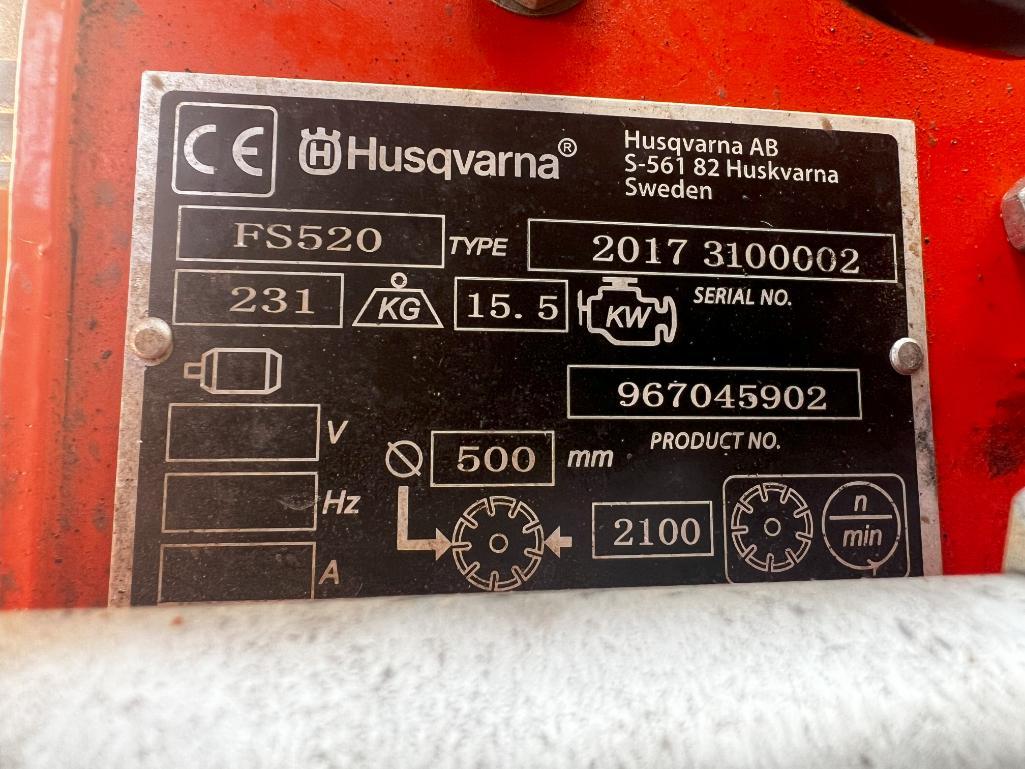 2017 Husqvarna FS520 Walk-Behind Concrete Saw