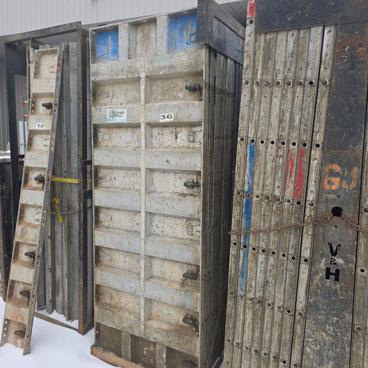 8' Set of Smooth Western Aluminum Concrete Forms