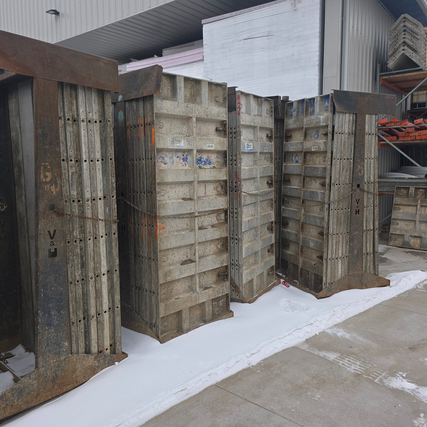 8' Set of Smooth Western Aluminum Concrete Forms