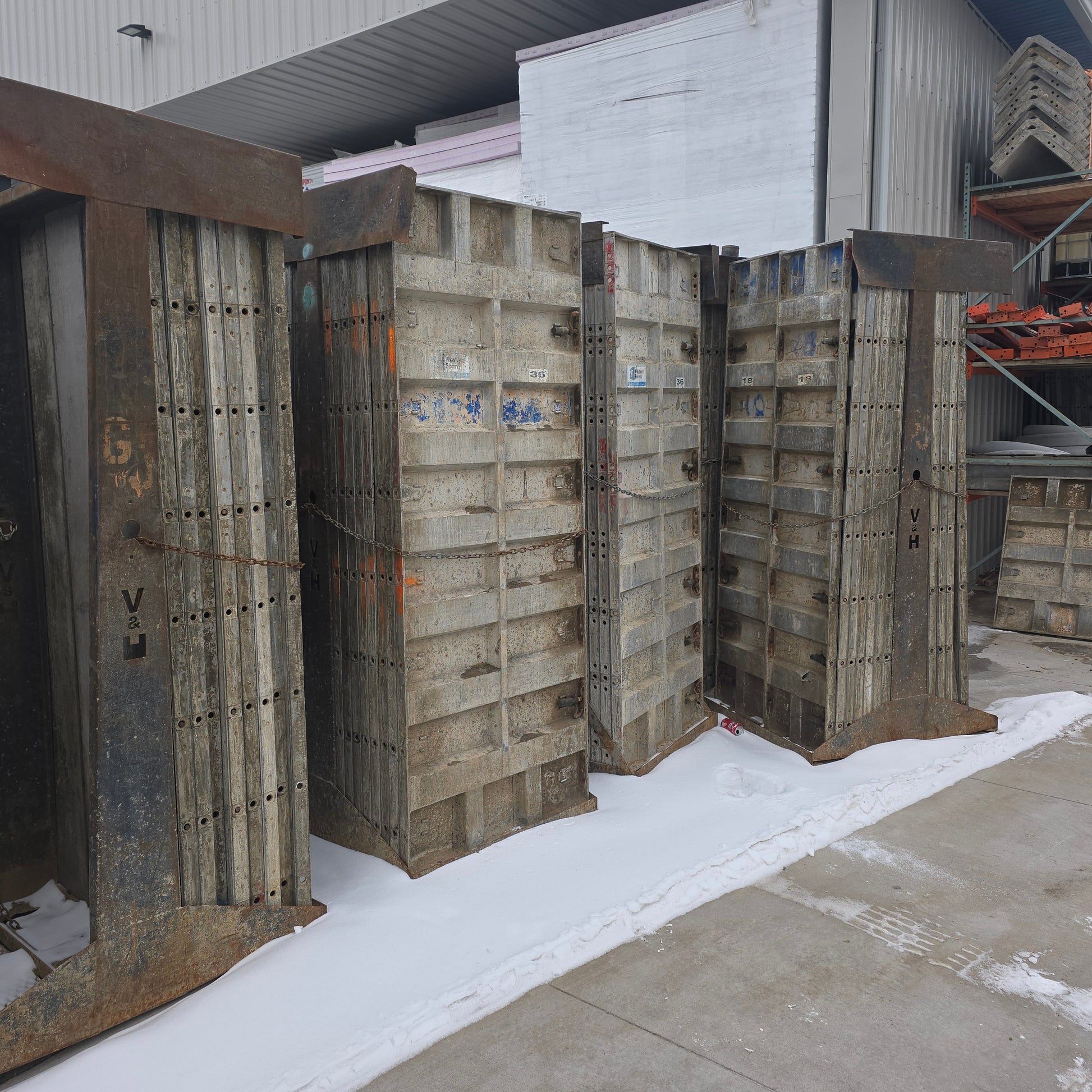 8' Set of Smooth Western Aluminum Concrete Forms