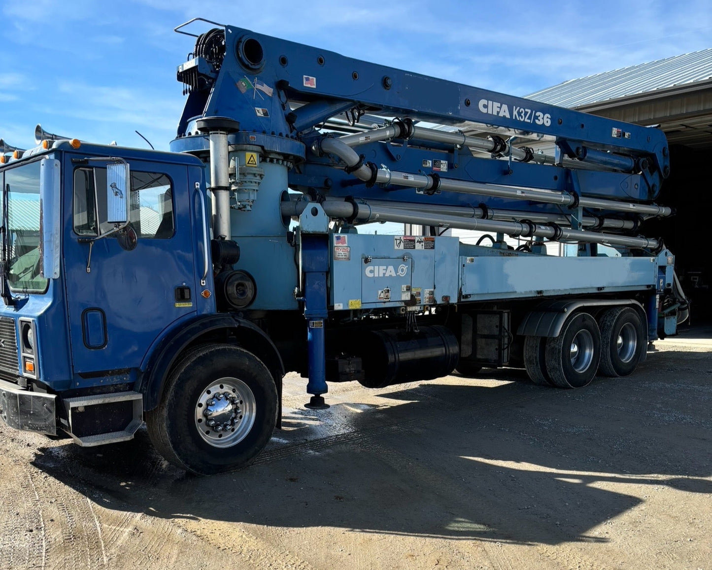 CIFA 36m on 1991 Mack MR688S 6x4 Concrete Pump Truck