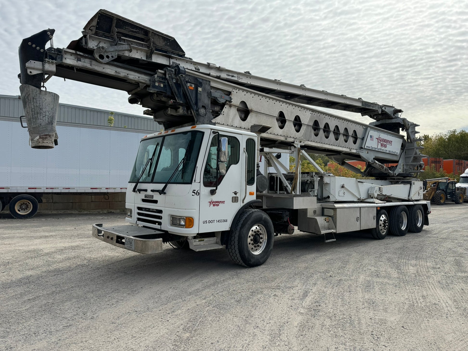 2008 Putzmeister TB-110 Telebelt Conveyor On 2007 American LaFrance Condor Truck