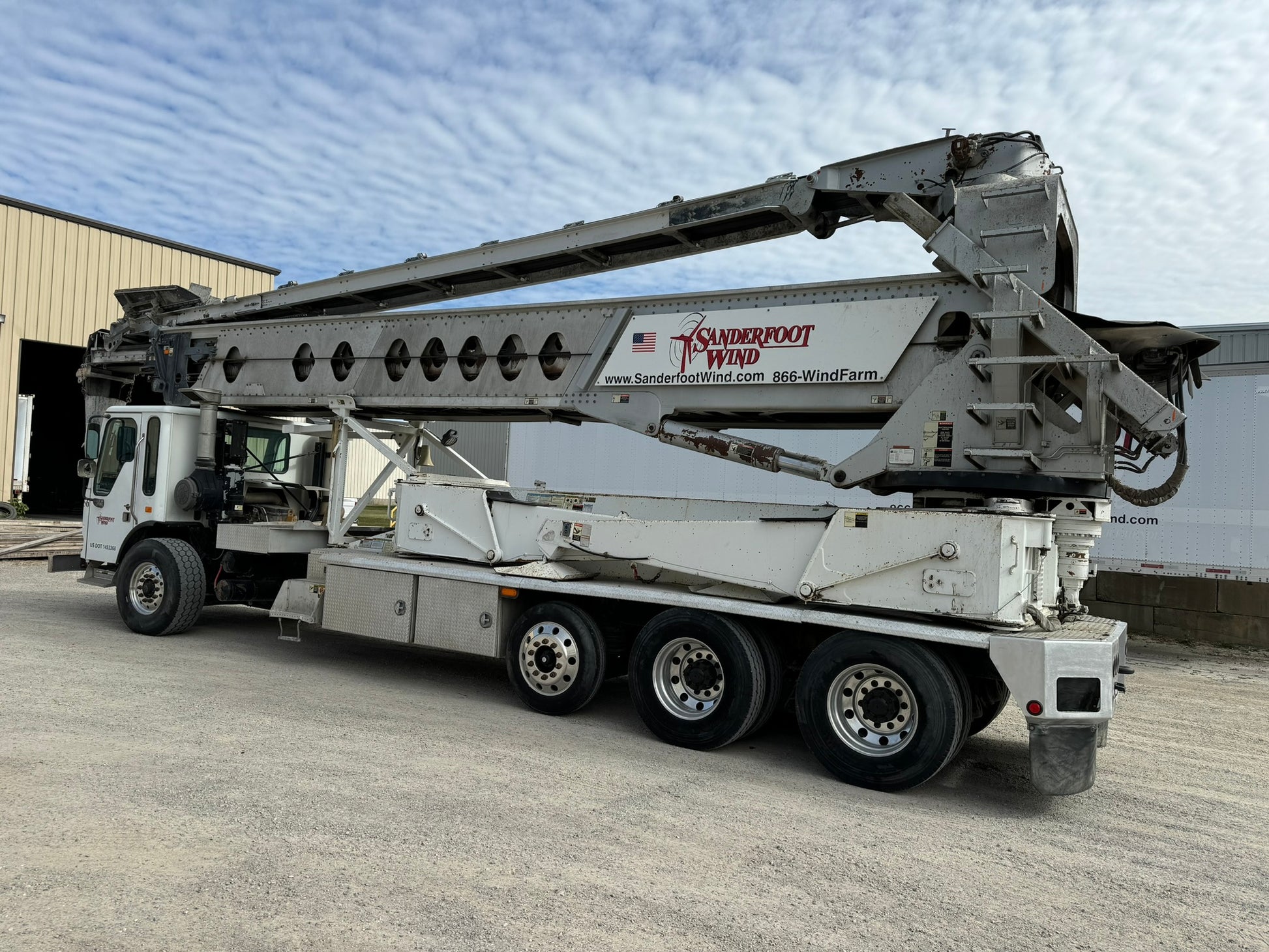 2008 Putzmeister TB-110 Telebelt Conveyor On 2007 American LaFrance Condor Truck
