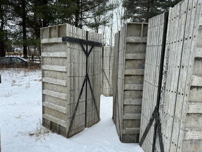 8' Set of Wall-Ties Smooth Aluminum Concrete Forms