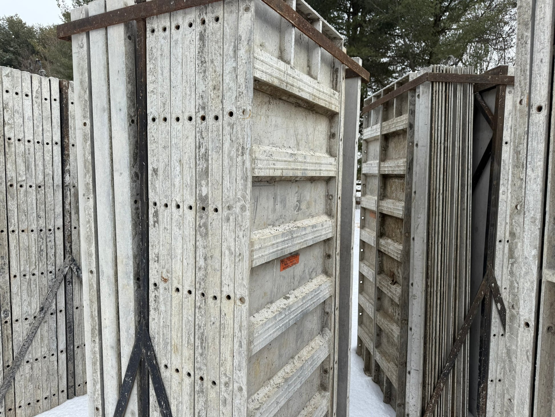 8' Set of Wall-Ties Smooth Aluminum Concrete Forms