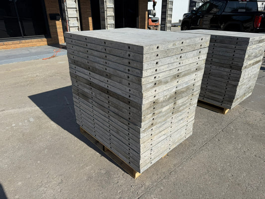 36" x 4' Smooth, Laydown Wall-Ties Aluminum Concrete Forms