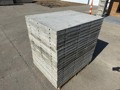 36" x 4' Smooth, Laydown Wall-Ties Aluminum Concrete Forms