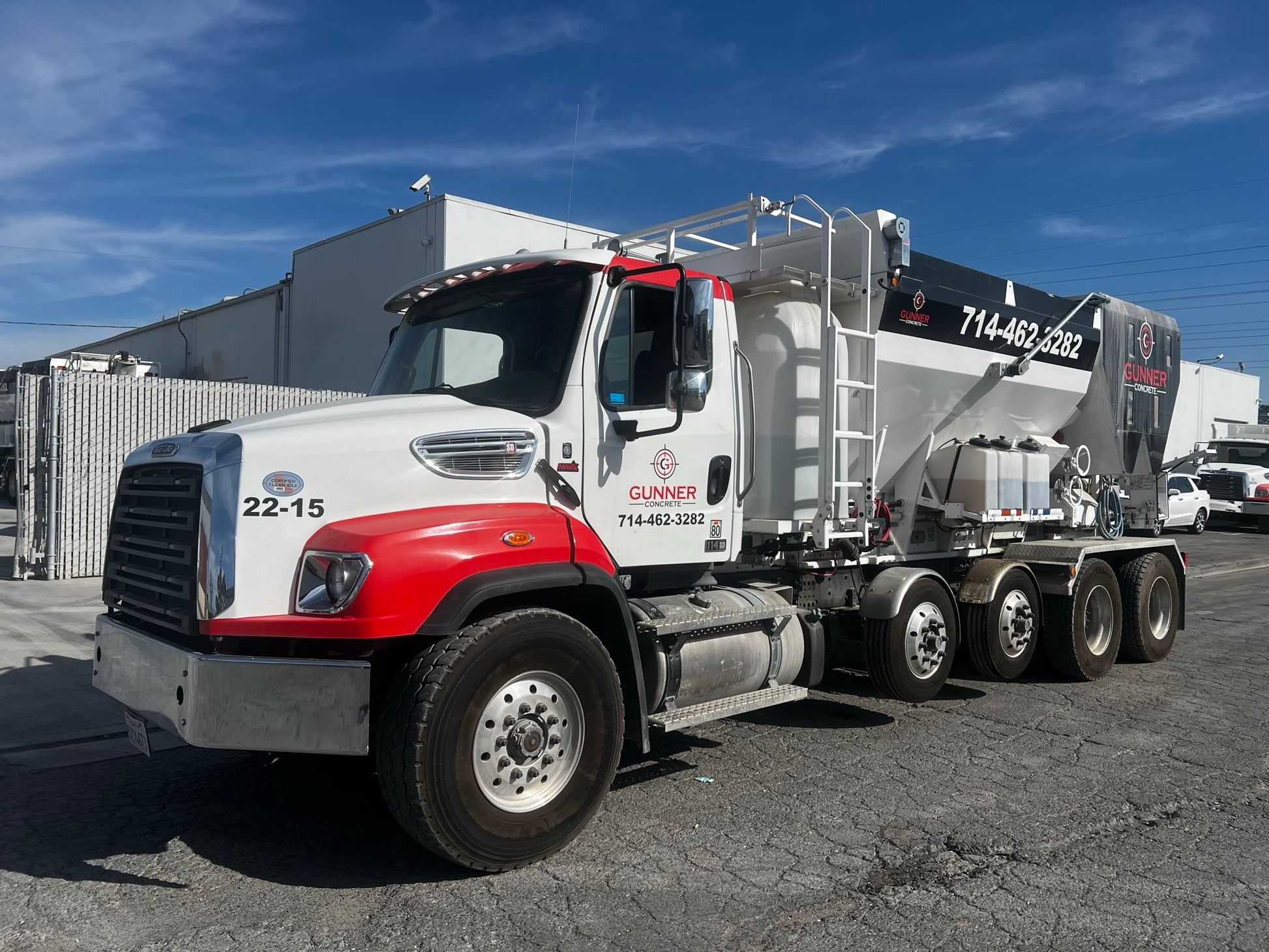 2023 Freightliner 114SD Tandem Axle ProAll P85 10-Yard Mobile Volumetric Concrete Mixer