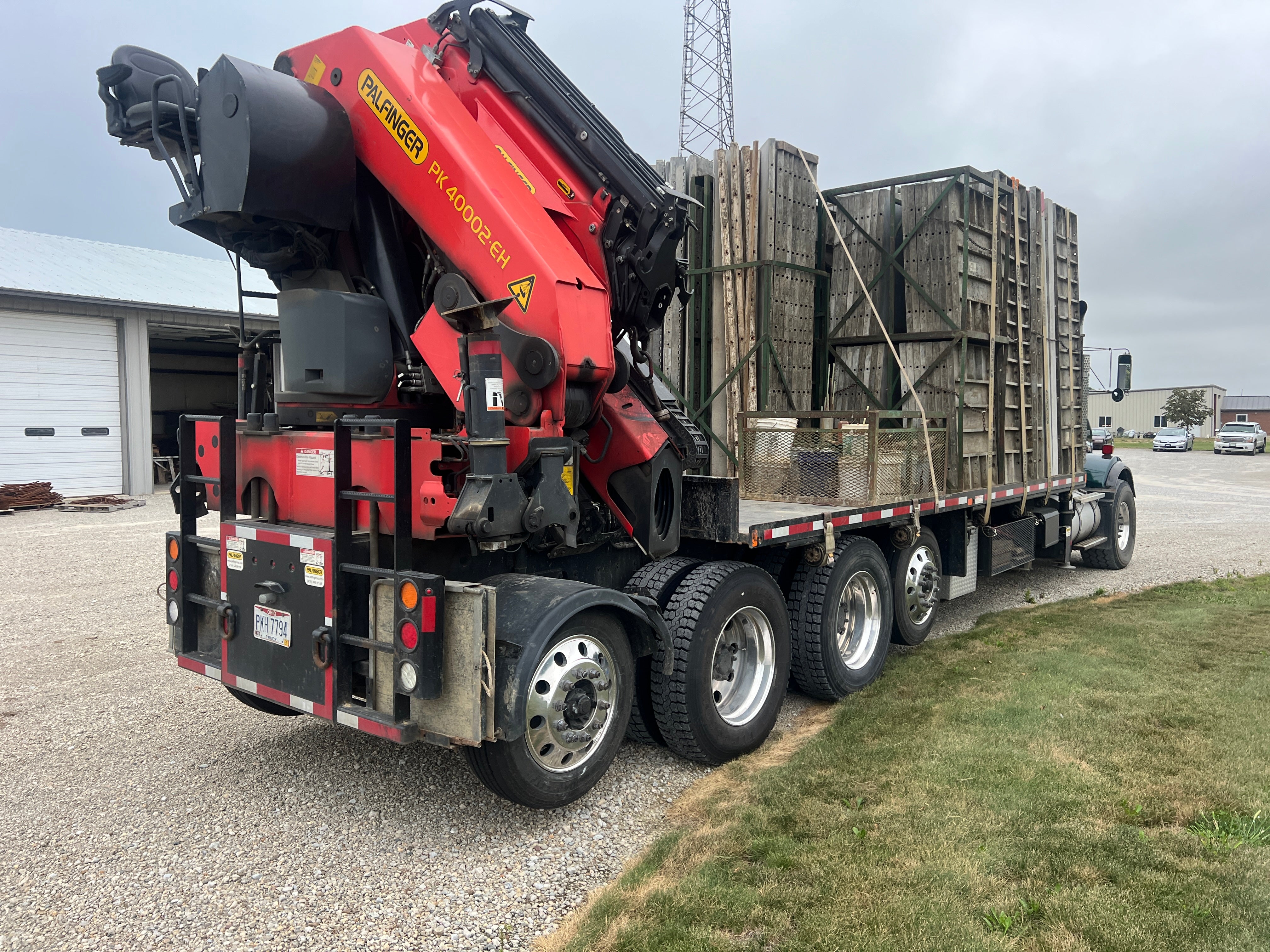 2018 Palfinger PK 40002 EH Knuckle Boom Crane Mounted on 2007 Kenworth T8 10x4 Truck
