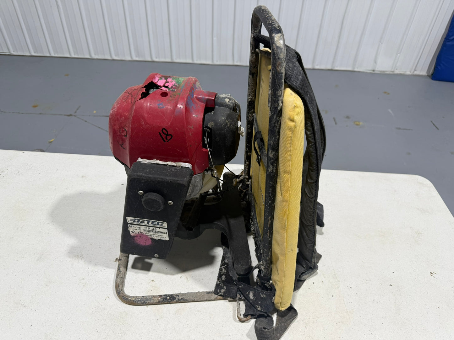 concrete backpack vibrator