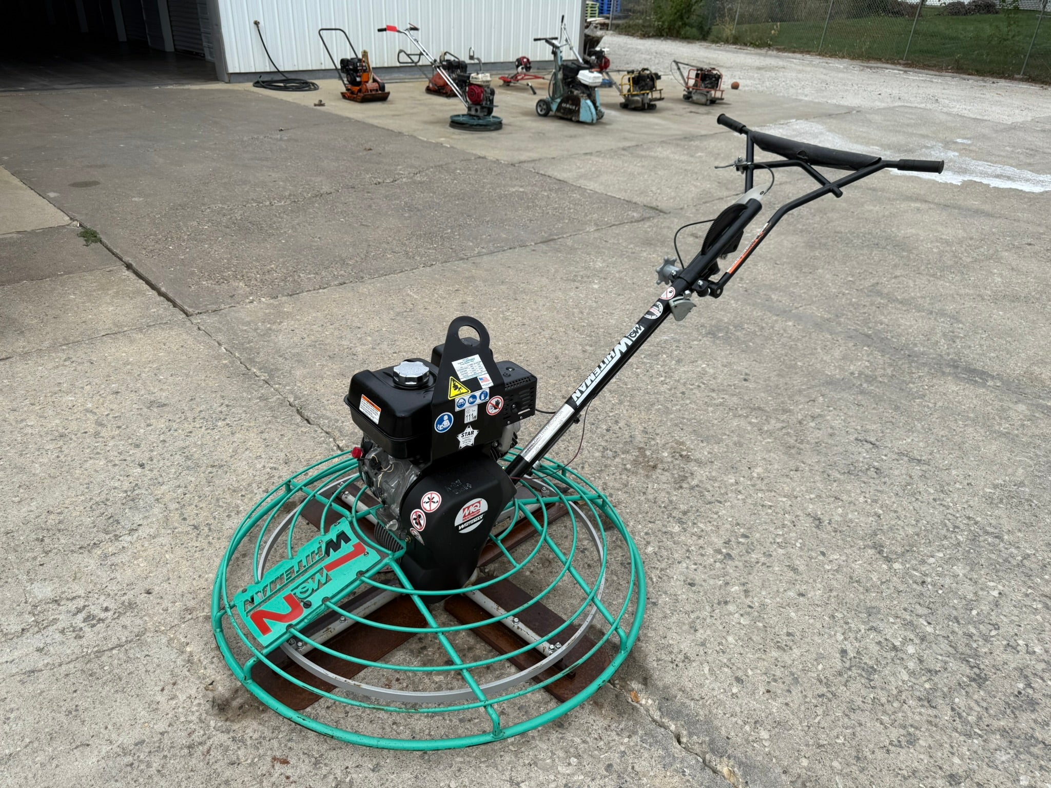 walk-behind concrete power trowel