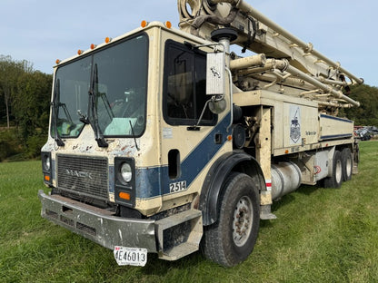 2007 Putzmeister 36m Concrete Pump Mounted on 2007 Mack MR 6x4 Truck