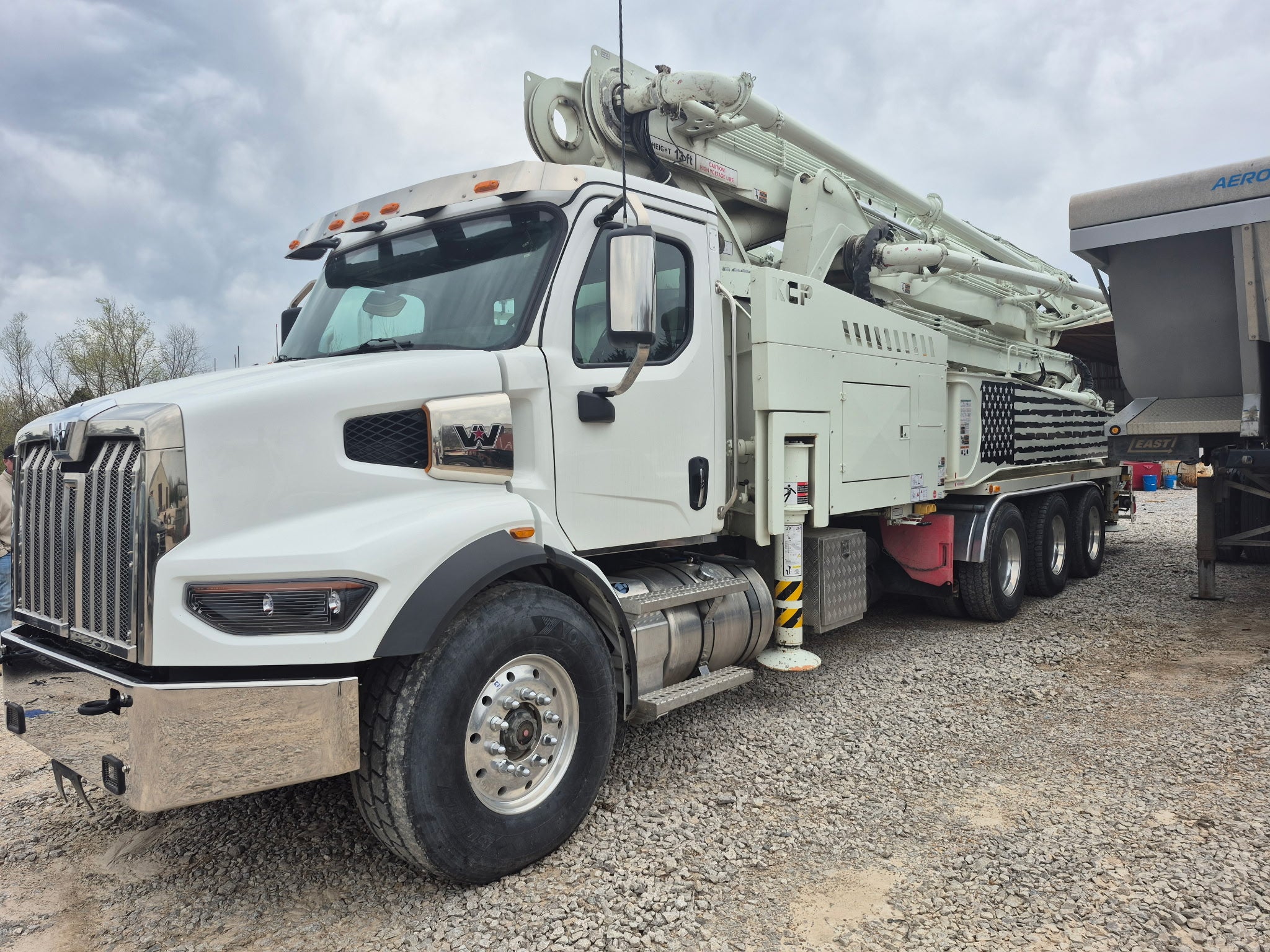 2022 KCP 46m on 2022 Western Star Concrete Pump Truck