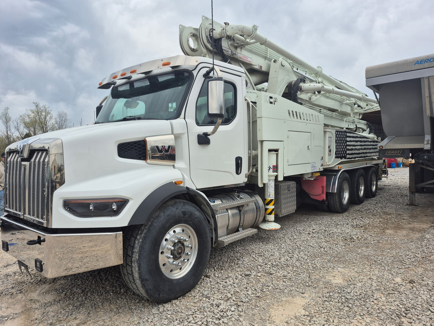 2022 KCP 46m on 2022 Western Star Concrete Pump Truck